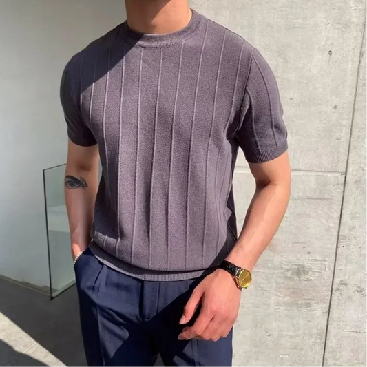 Men's Ribbed T-Shirt | ST1LOR