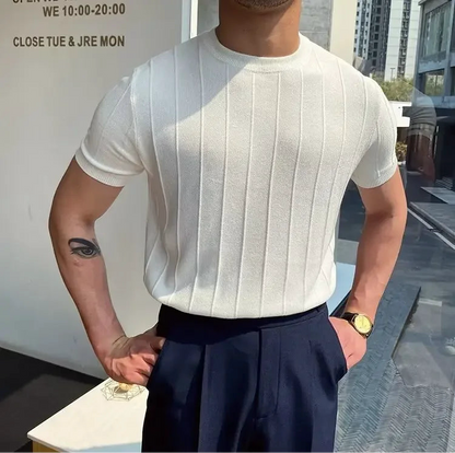 Men's Ribbed T-Shirt | ST1LOR