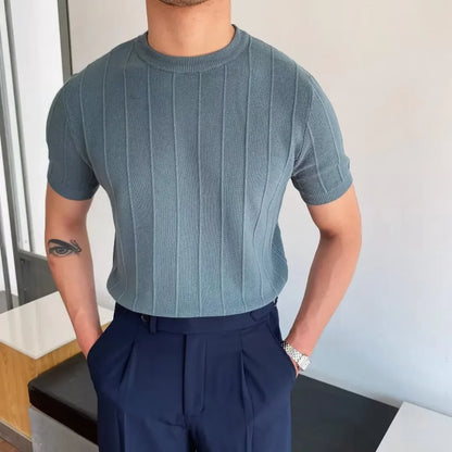 Men's Ribbed T-Shirt | ST1LOR