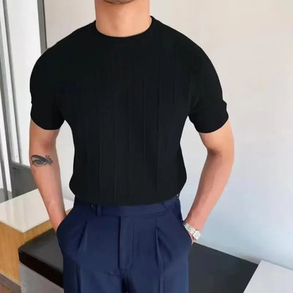 Men's Ribbed T-Shirt | ST1LOR